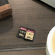 A photo of two Transcend SD Cards